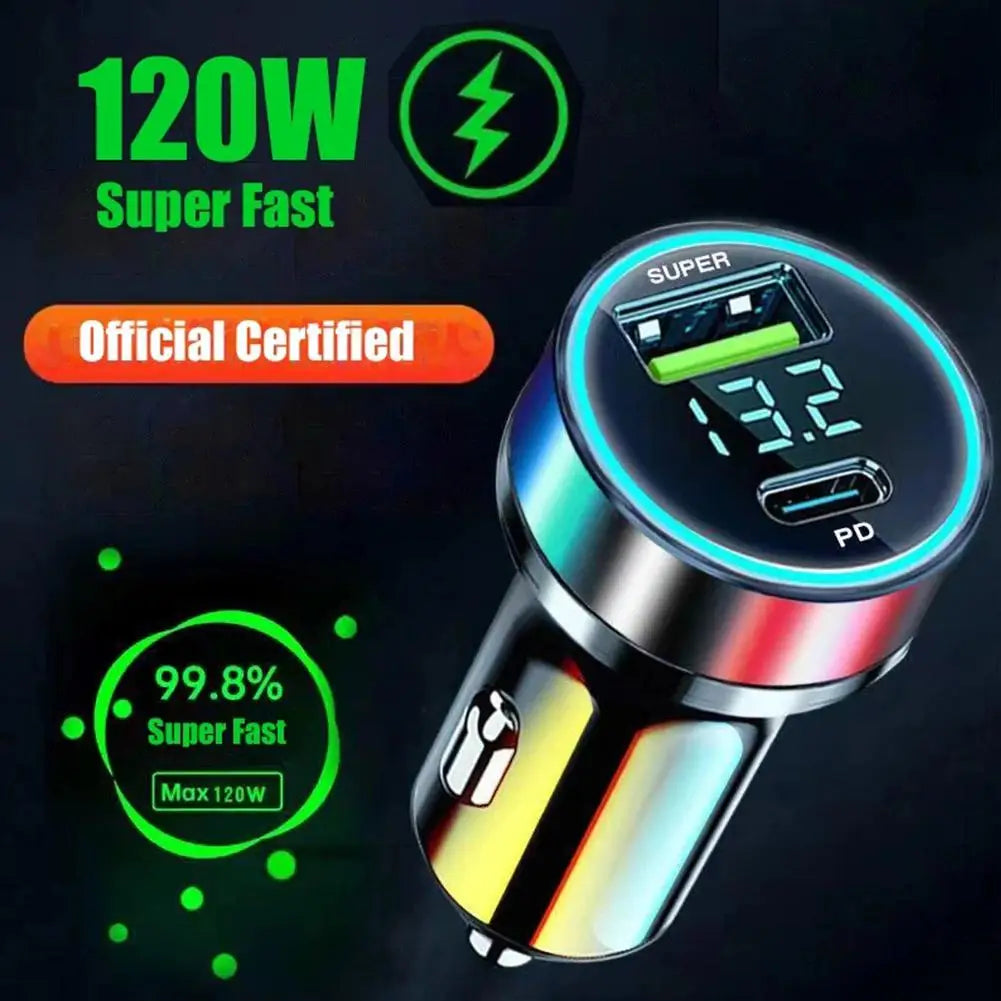 2 Port Super Fast USB Car Charger For iPhone 14 Pro Max 13 1