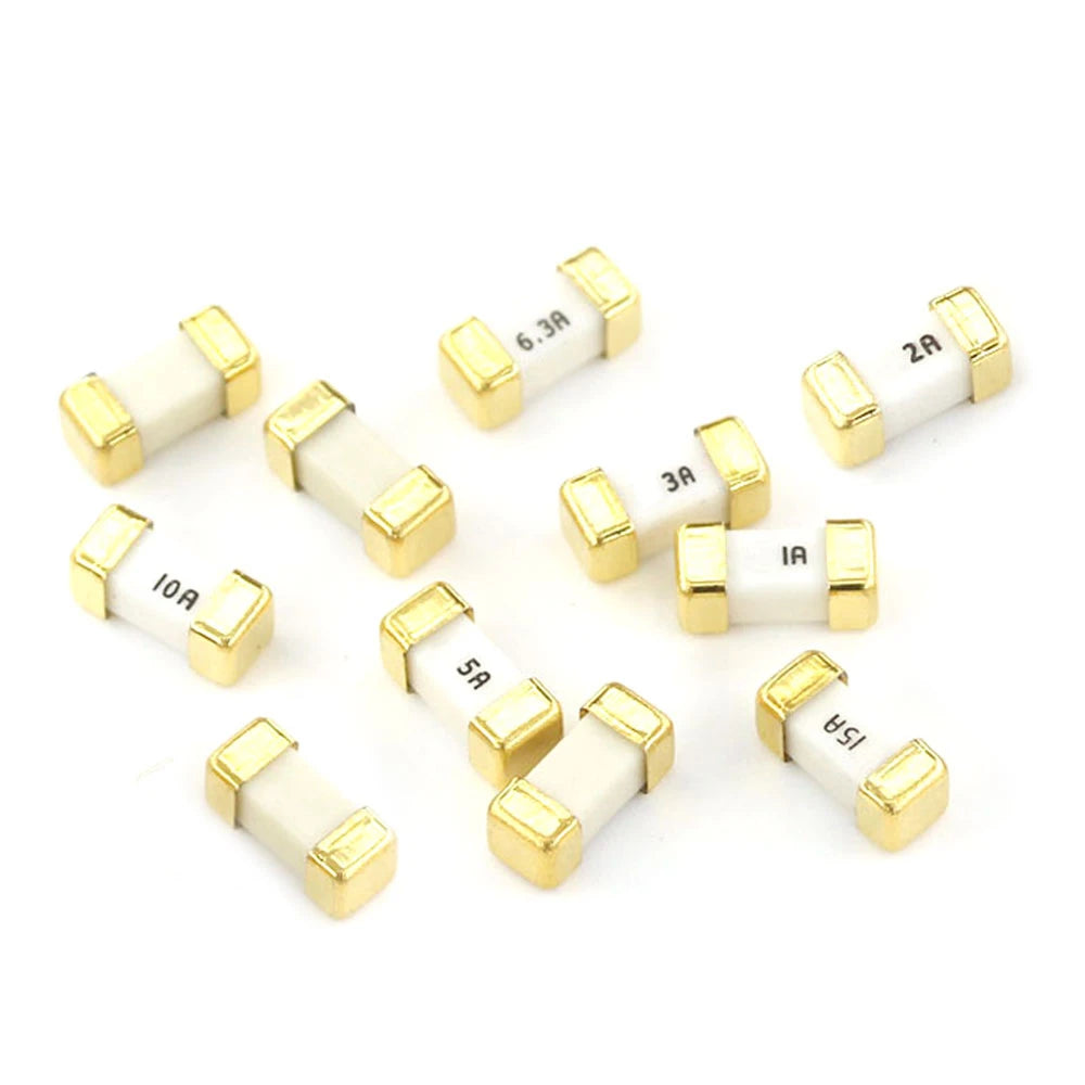 Gold Silver 1808 125V 250V AC 0451 SMD Fast Blow Fuse 1.5A 2