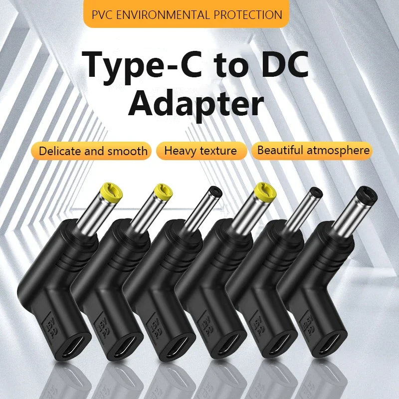 12V Power Connector Multifunctional Type C To DC Jack Plug C