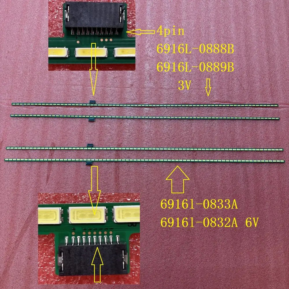 LED Backlight Strip for 2 PCS LED Backlight Strip For TV 6922L-0028A 55LM7600 55LM8600 55LM6400 55LM660S
