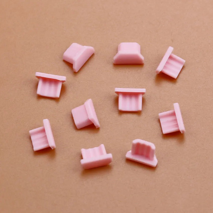 JCD 10pcs Micro USB Silicone Dust Plugs Universal Charging Port Dustplug Protector Cover For Xiaomi Samsung Dustproof Cap