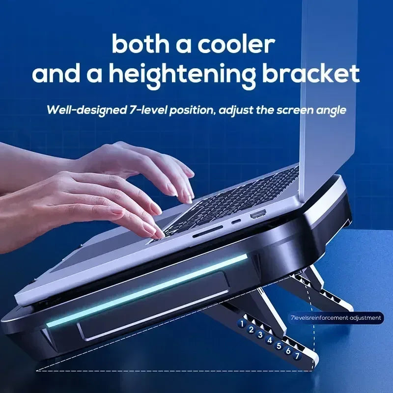 MEMO FL08 7 Angle Adjustable Notebook Powerful Fan Cooling P