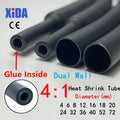 1Meter 4 1 Heat Shrink Tube With Glue Thermoretractile Heat 