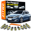 14Pcs Car Indoor Bulb For Peugeot 308 MK1 MK2 I II 1 2 2007-