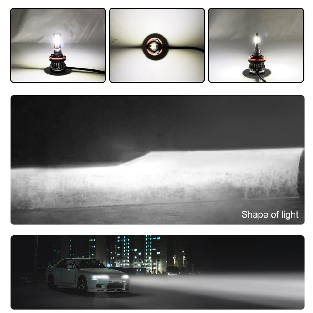 Car Light H7 LED Mini Headlight Bulbs H1 LED H4 H8 H9 H11 He