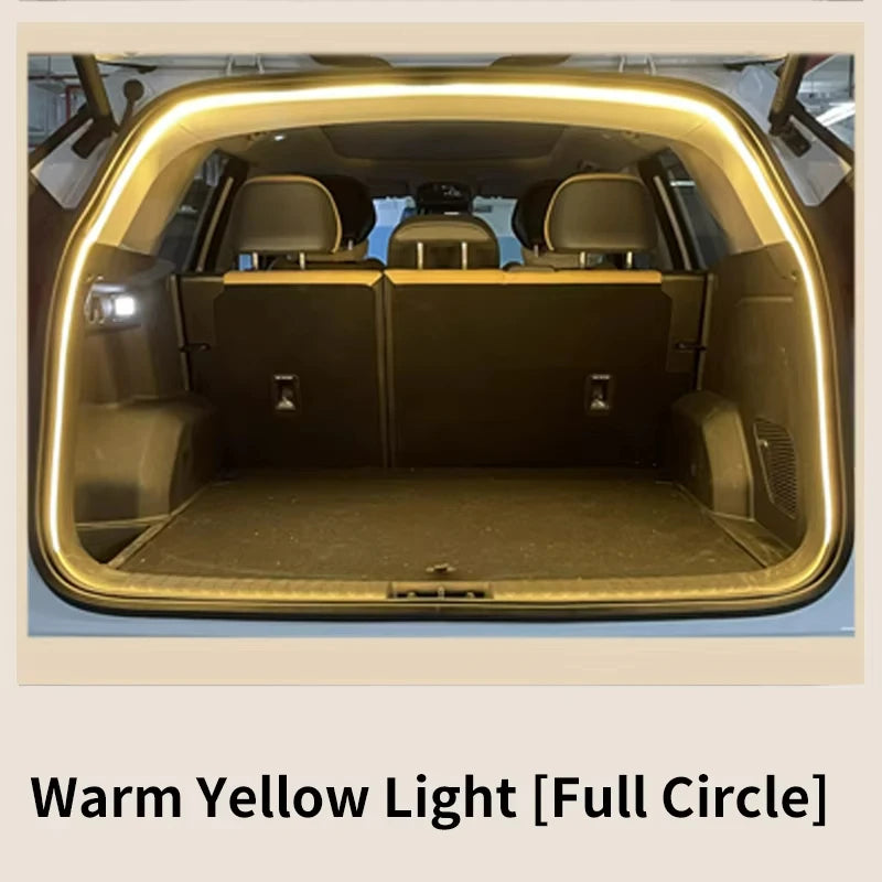 Car Trunk Ambient Light Strip for Suv Flexible PVC Automatic Led Light Strip Non-Destructive Installation Universal for 12V/24V