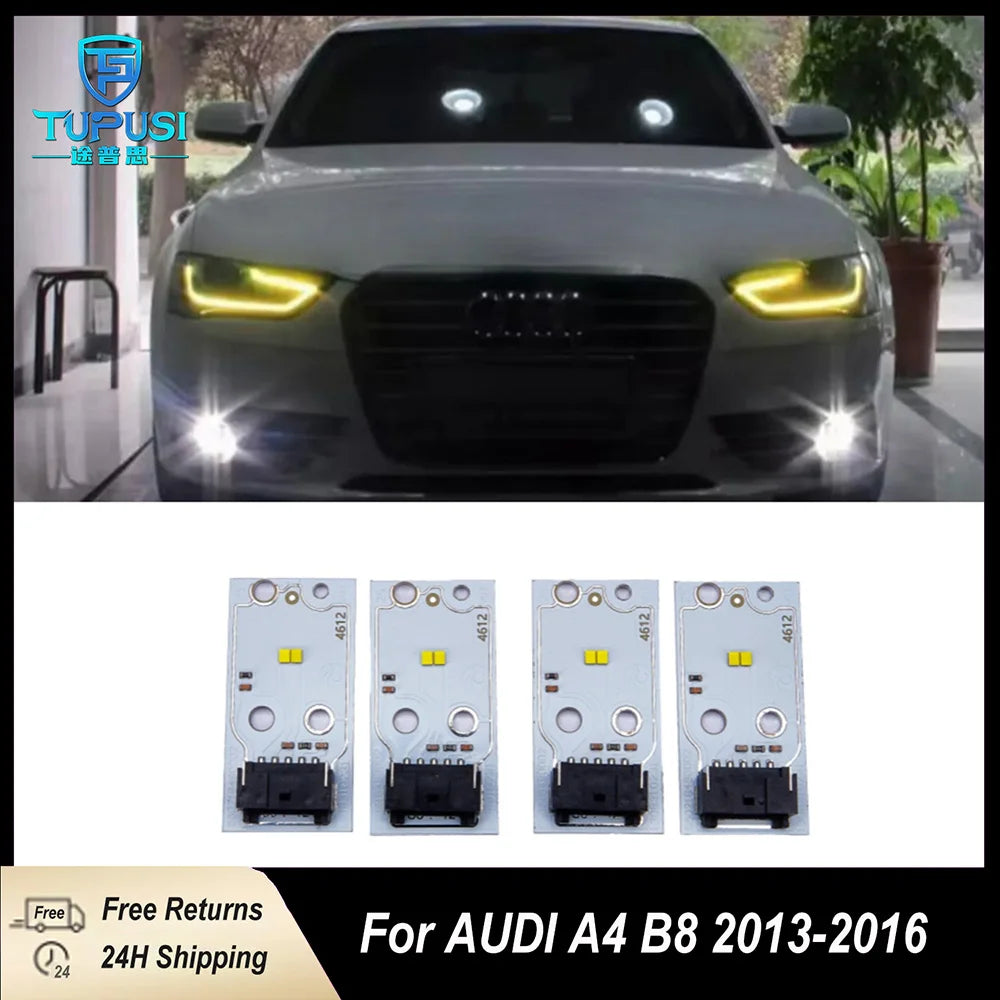 Angel Eye Yellow Led Running Lights Module for 2013-2016 Drl Chip Upgrade for audi A4 for Audi B8 A4