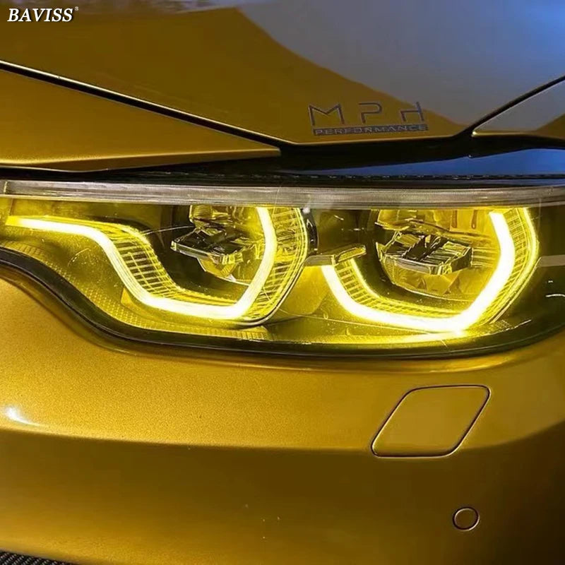 DRL yellow gold color LED board F80 F82 F83 F32 F36 F33 LCI daytime running light lemon yellow 1ste for F36