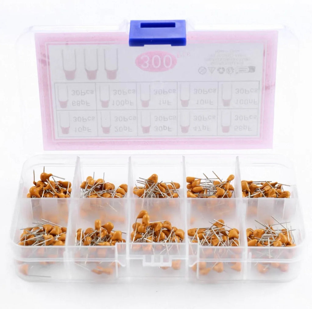 300pcs/480pcs Ceramic Capacitor Assortment Kit For Guitar Ca