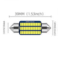 2PCS Car Interior Reading Light Festoon C5W LED White Light 31MM 36MM 39MM 41MM 4014 Chips LED Canbus C10W Car LED Dome Lamp 12V