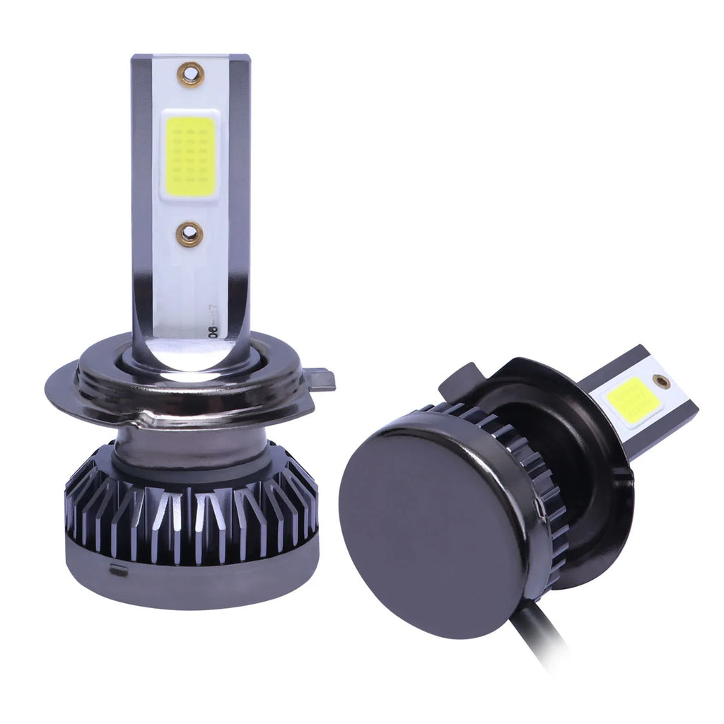 2Pcs H7 Car Headlight Bulbs LED 12000LM 80W Mini H1 H4 H8 H9