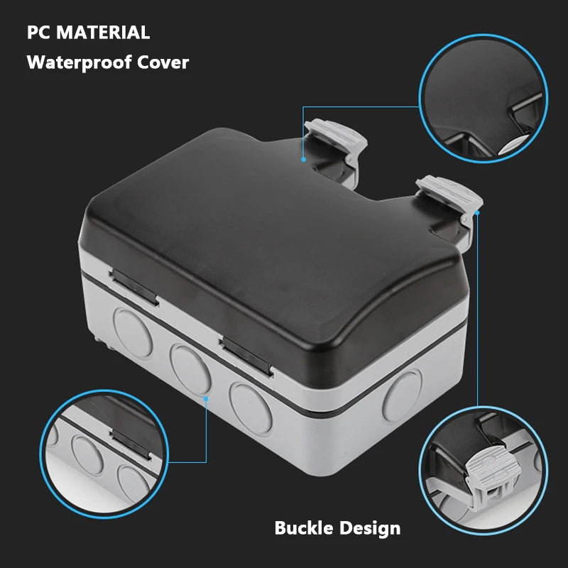 International Universal IP66 USB Wall Outdoor Waterproof Swi