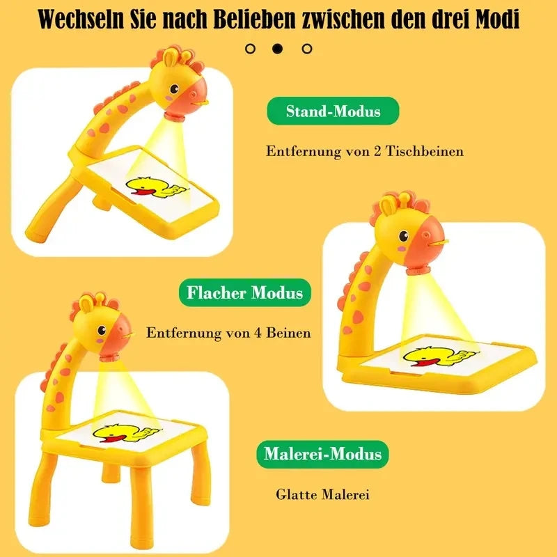 Mini Table Paintings For Children Smart Giraffe Style Projec