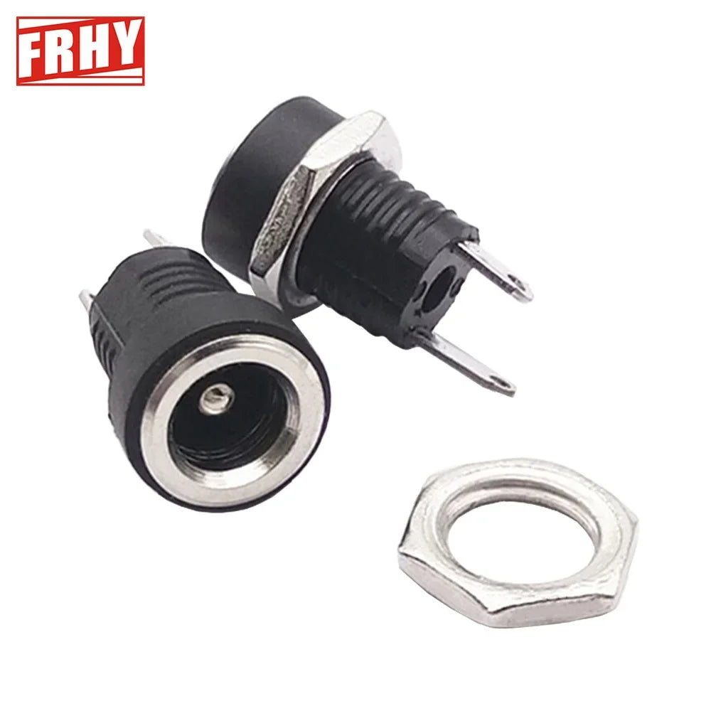 10 Pack DC022 B Power Jack Panel Mount Connector DC 5.5mm x 