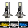 2Pcs LED H4 H7 Car Headlight Super Bright H16JP H8 H9 H11 90