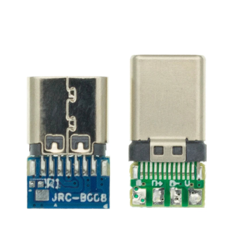PLR 10pcs Type C Connector 24 Pins Male/Female Receptacle Ad