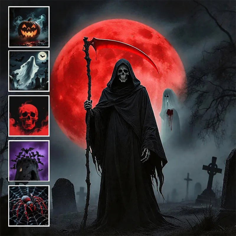 USB Projector Light Halloween Ghost Skull Night Light Switch