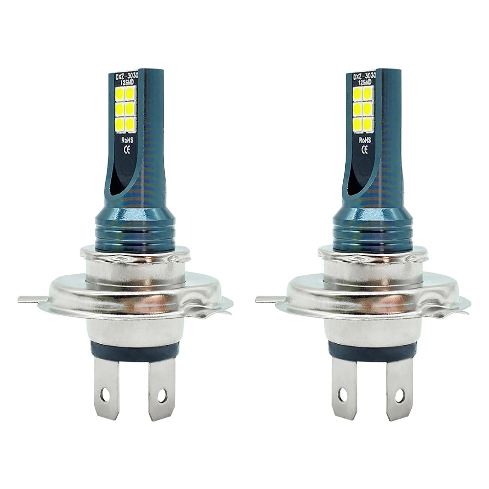 2Pcs LED H4 H7 Car Headlight Super Bright H16JP H8 H9 H11 90