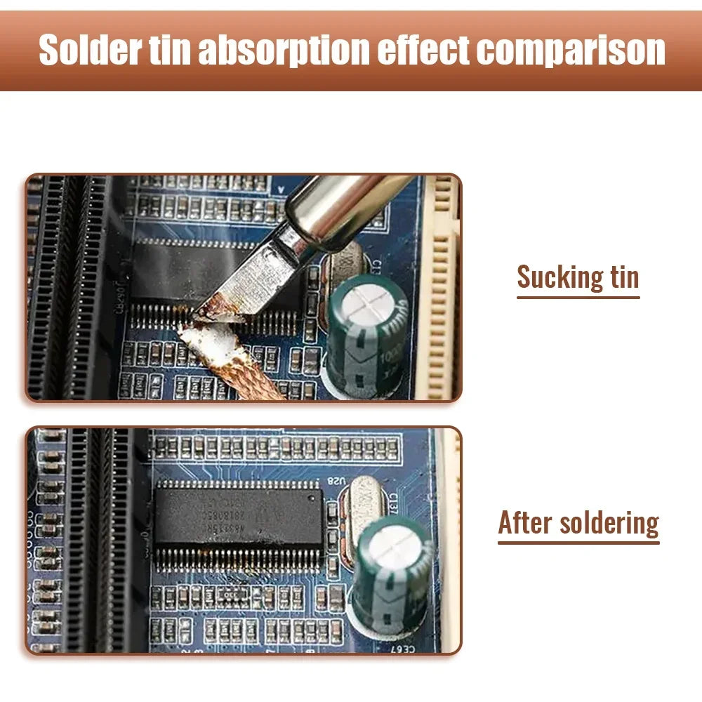 1Pcs 3mm Width 1.5M Length Solder Wire Desoldering Braid Wel