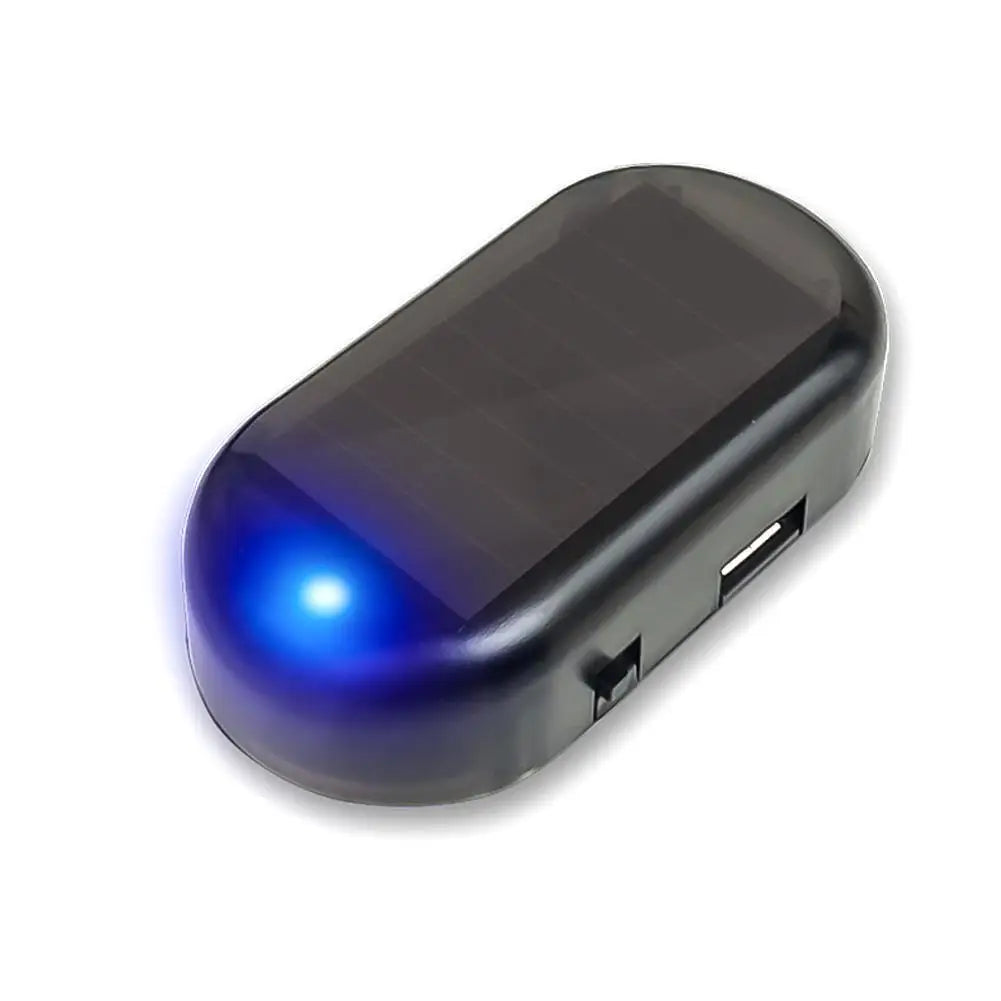Car Fake Security Light Solar Powered Universal Warning LED 