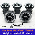 For Mercedes-Benz A CLA GLA W176 W117 W156 Led Car Air Vents Turbine Nozzle 12/64 Colors Ambient Light Kit Colors Vents Car Part