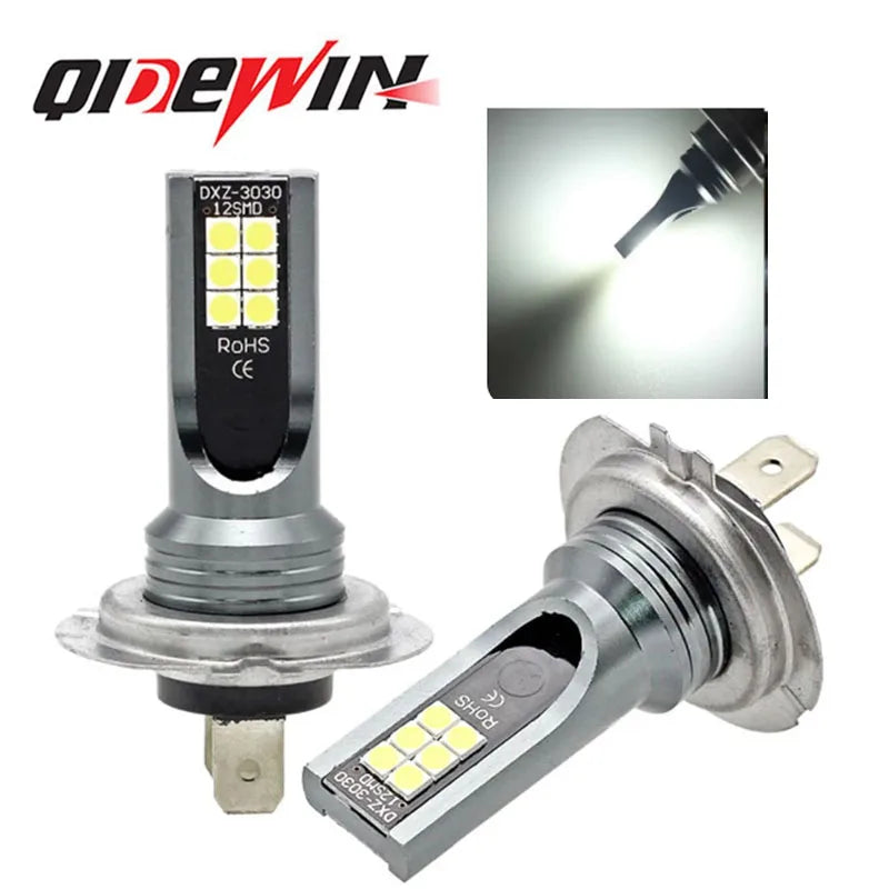2PC H7 LED Headlight Bulb Beam Kit 12V-24V 55w High Power LE