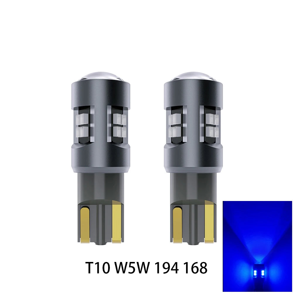 Oprah 2pcs W5W LED T10 Car Lights 12V 24V Truck Interior Dome Map Reading Bulbs Canbus 2016 SMD Parking Signal Lamp White Yellow