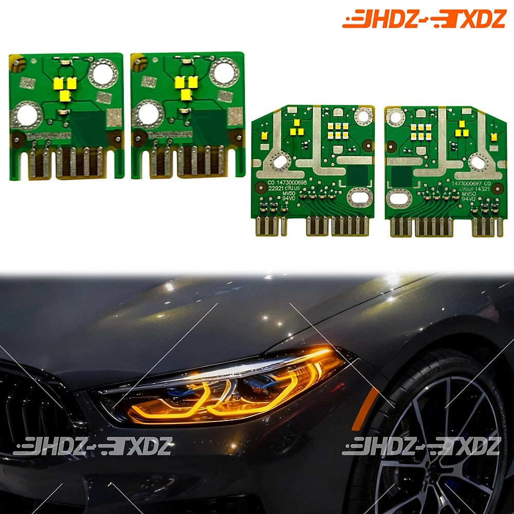 Angel Eye DRL LED Boards For BMW M8 F91 F92 F93 G14 G15 G16 2019-2023 Yellow Amber Blue Daytime Running Light