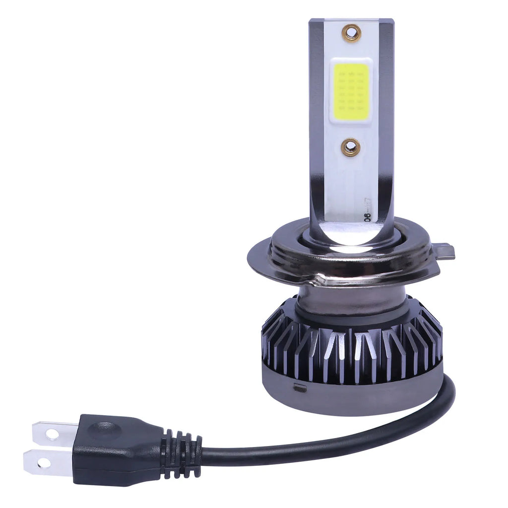 2Pcs H7 Car Headlight Bulbs LED 12000LM 80W Mini H1 H4 H8 H9
