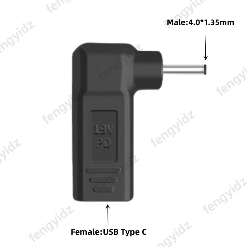 Laptop Power Adapter Connector Dc Plug USB Type C Female to 