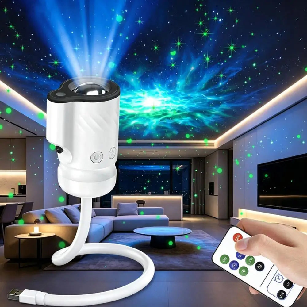 USB Galaxy Starry Sky Projector Light HD Focus Night Light R