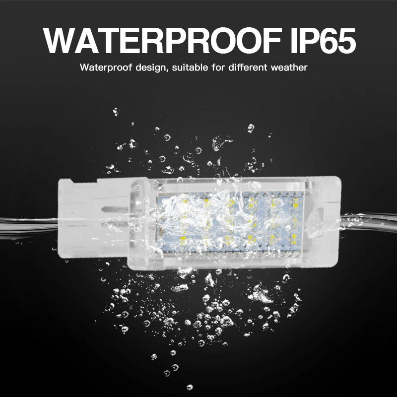 2pcs White LED Footwell Door Interior Light for VW Seat Alha