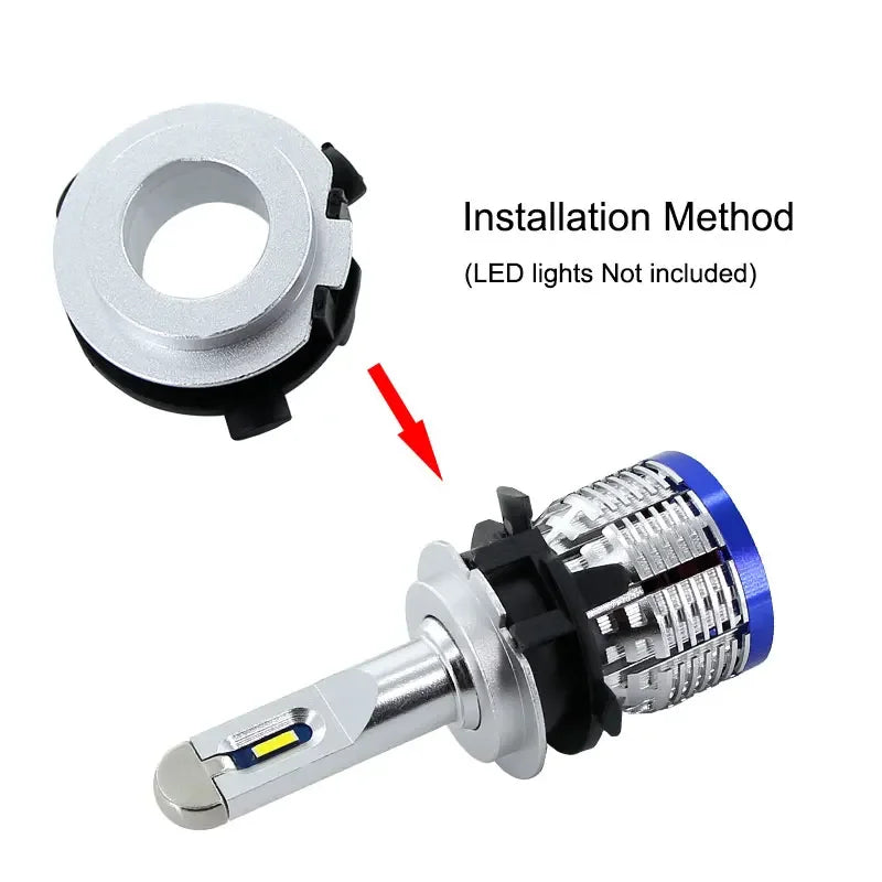 10pcs H7 LED Headlight Bulb Adapter Car Light Holder Socket 