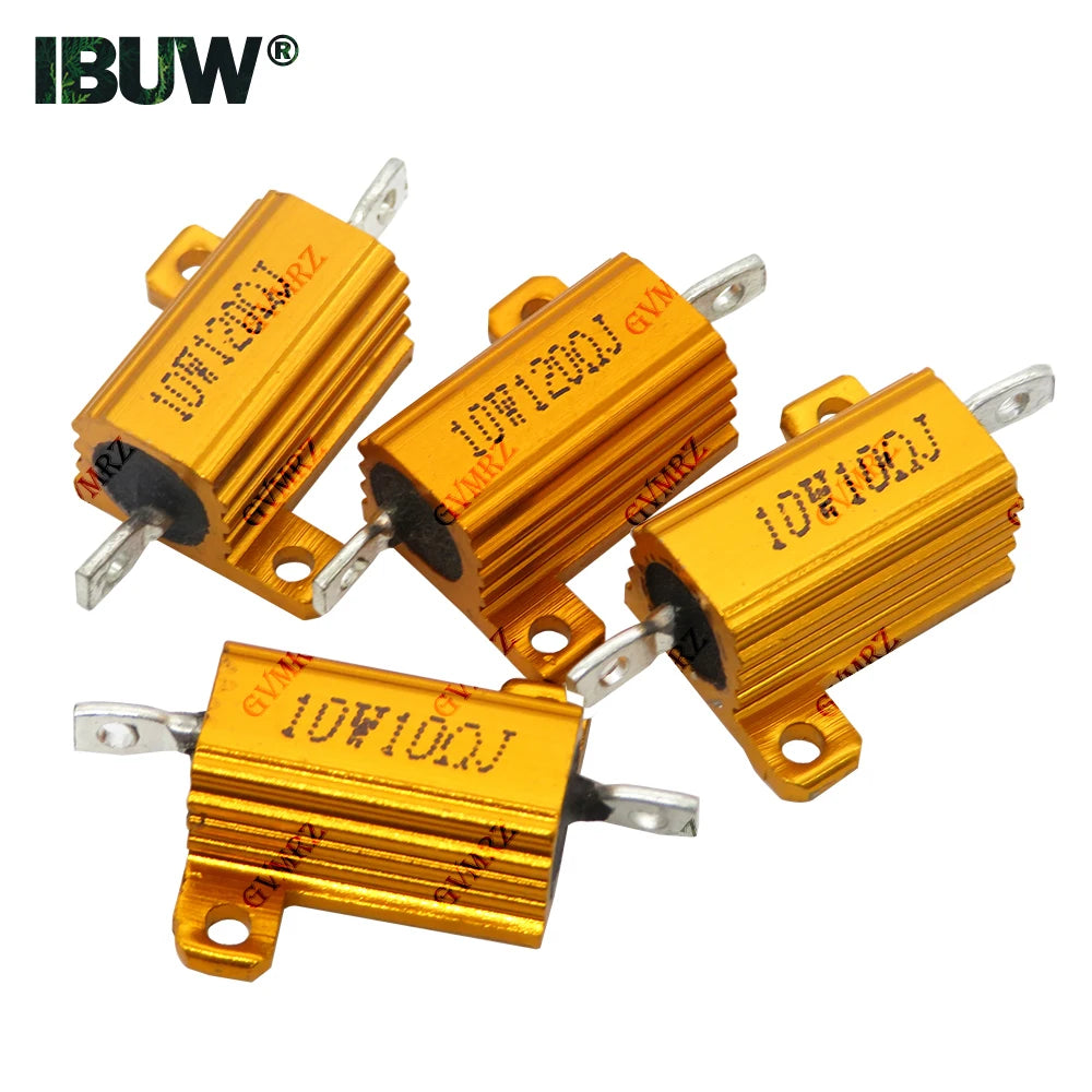 10W Aluminum Housing Wirewound Power Resistor Assorted Resis