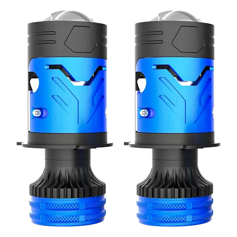 140W 6000K H4 Bi Mini LED Projector Len Car Bulb Headlight T