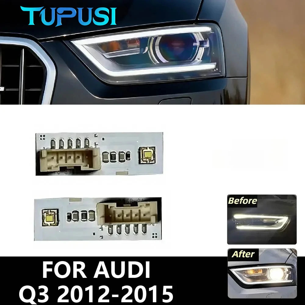 DRL Boards For AUDI Q3 2012 2013 2014 2015 Pre-FaceLift LED Xenon Headlight 8U0941475A Left Right