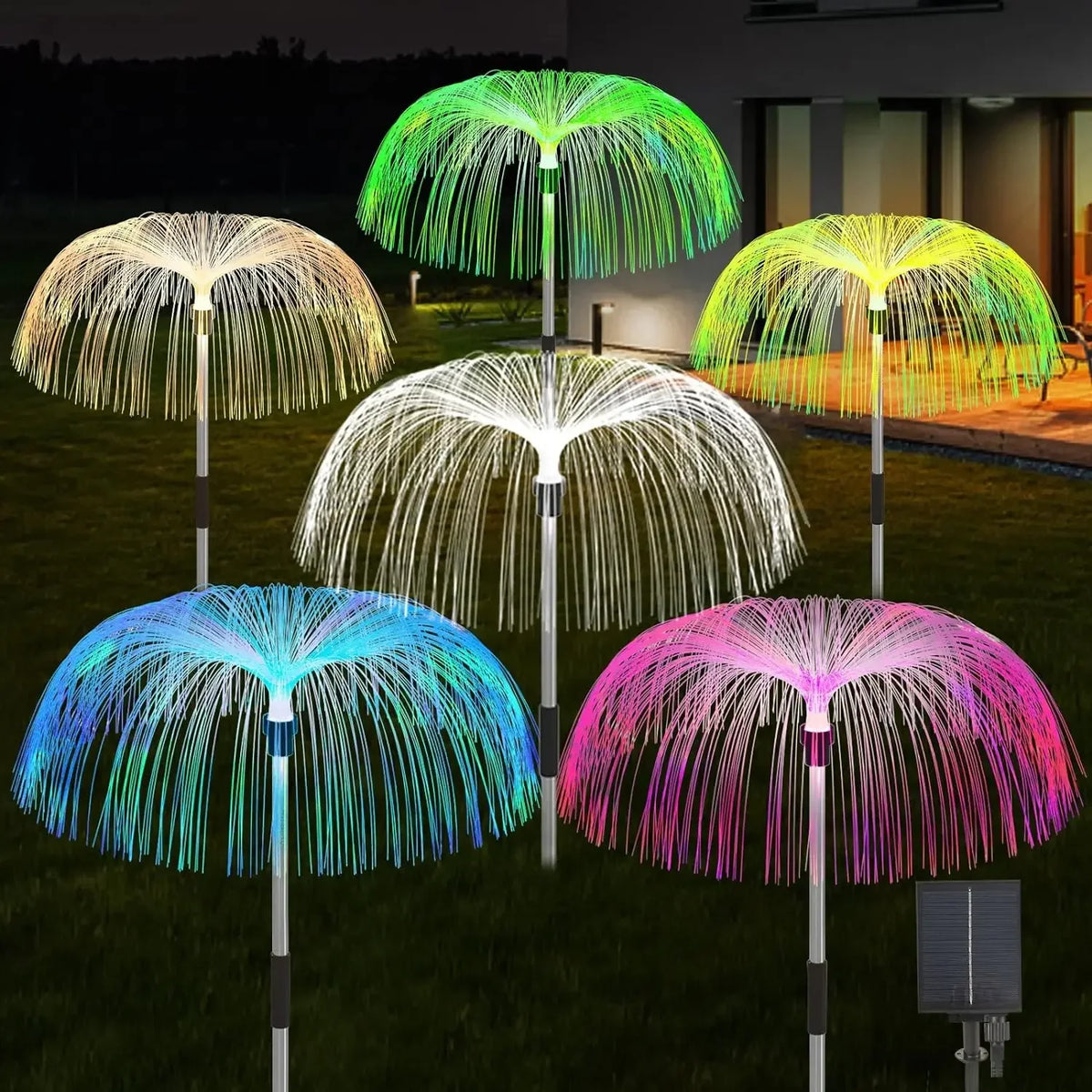 LED Solar Jellyfish Garden Lights Outdoor Waterproof Christm