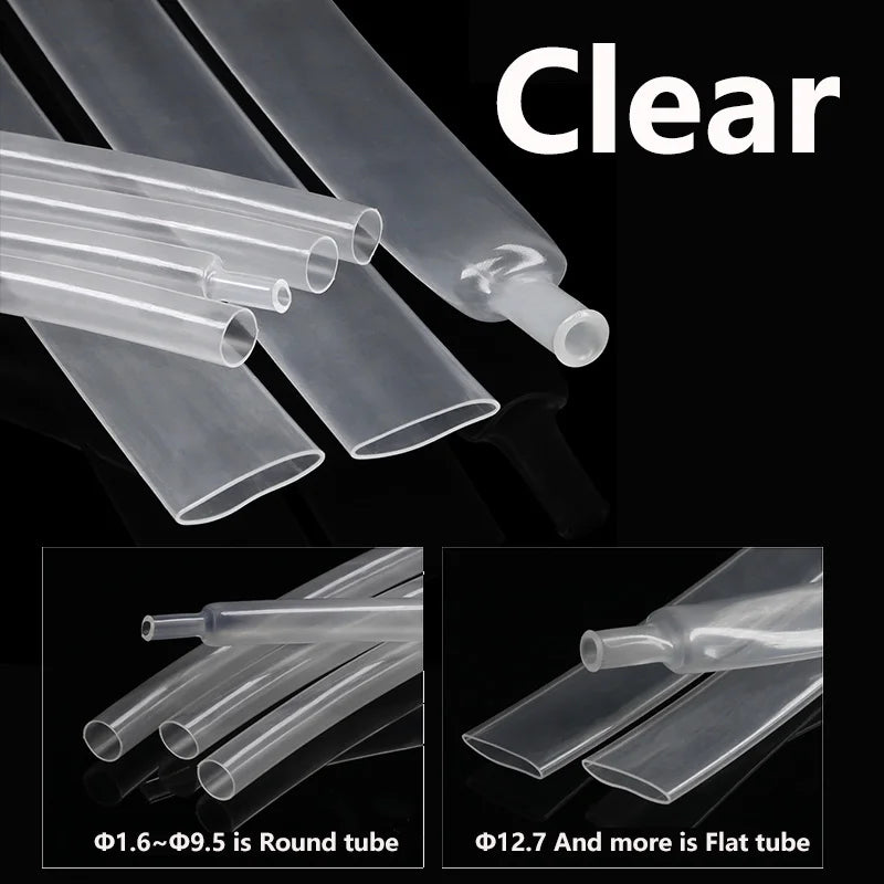 3Meters 3 1 Heat Shrink Tube With Glue Colorful 1.6-50mm Dual Wall Adhesive Lined Polyolefin Shrinkin Wrap Cable Protect Sleeve
