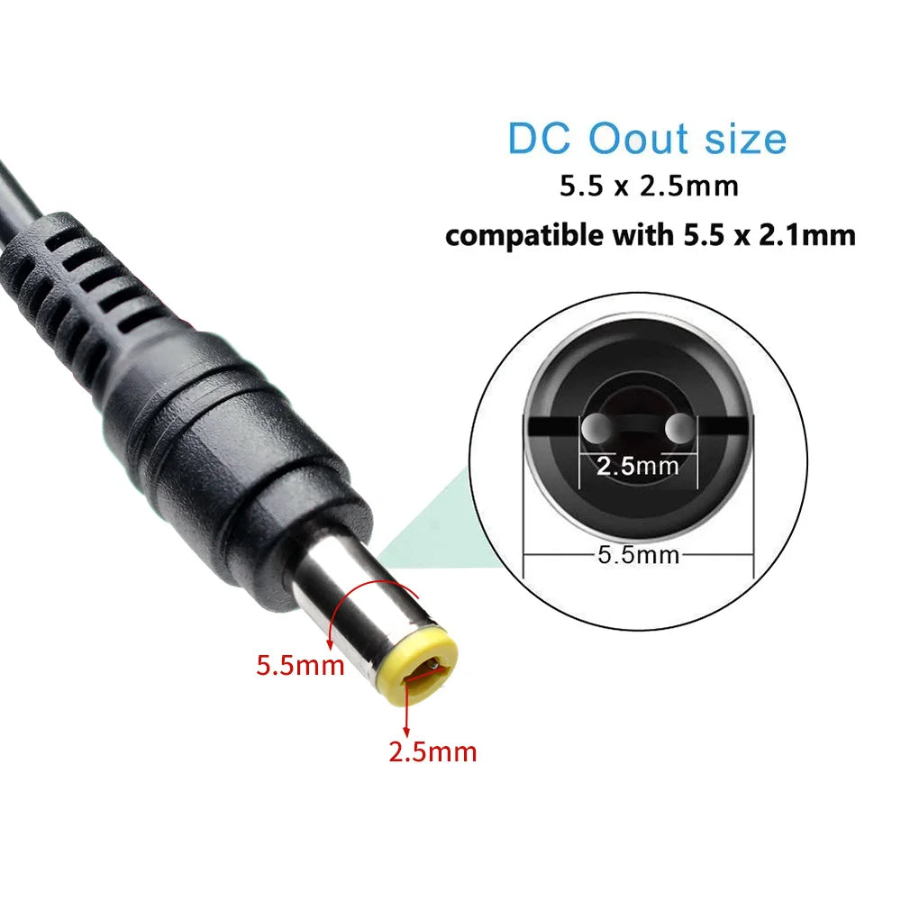 34PCS 8PCS Universal DC AC 5.5mmx2.1mm Power Adapter Tips Co