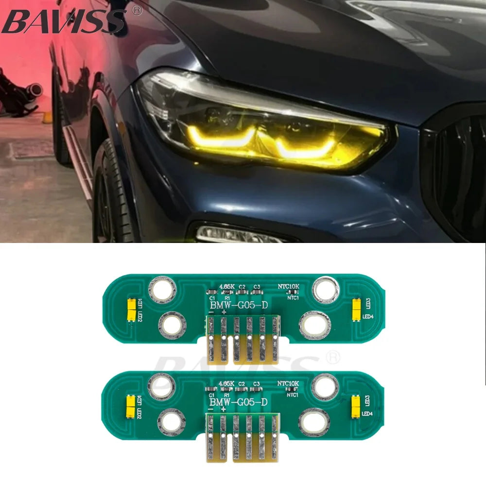 DRL LED Blue Red Amber daytime running lights LED DRL module 2019-2022 for BMW G05 X5M F95 2019-2022