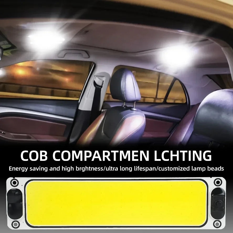 2PCS/Pack LED Car with Switch Reading Night Light 12-90V Int