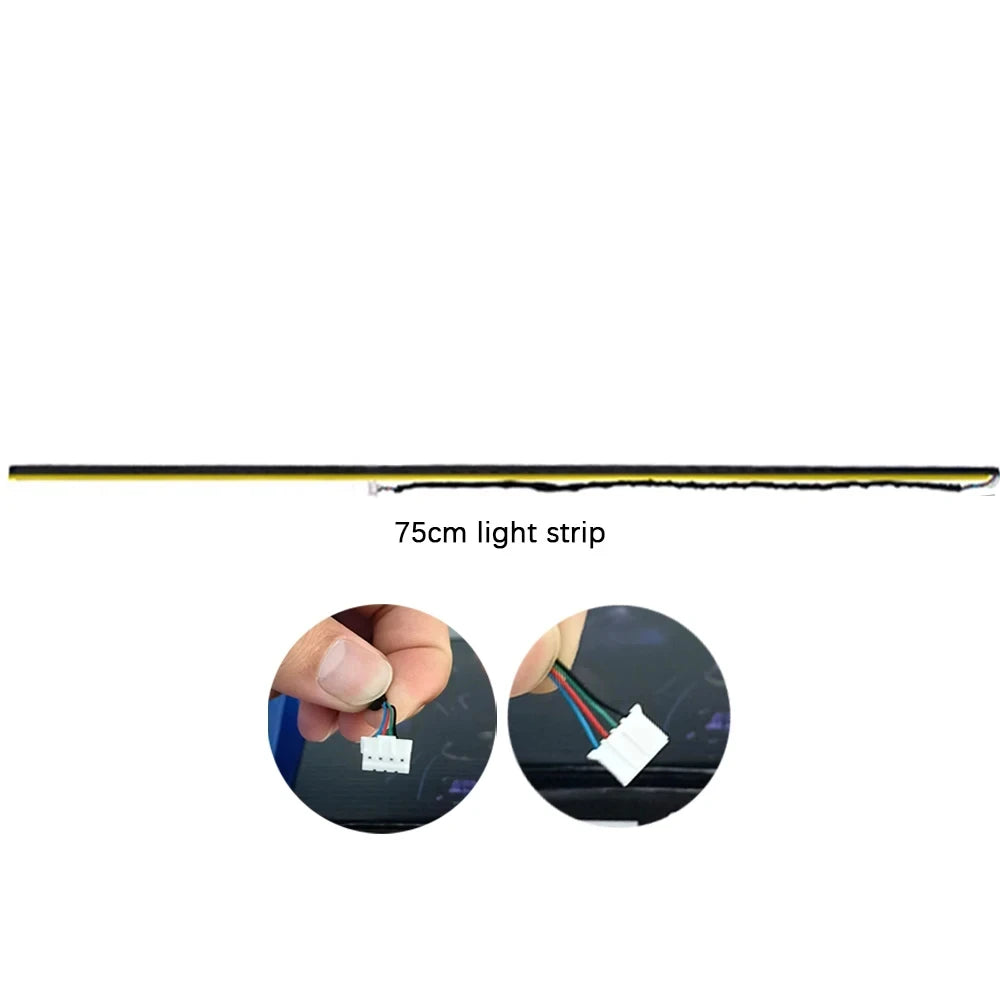 Dual Zone 18/22 in 1 Ambient Light Parts 64 Colors RGB Main Controller Sub Controller Speaker Lights 35/75/110cm Light Strips