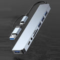 USB C Hub USB Splitter 8 in 1 USB Extender with 4 USB Port 1
