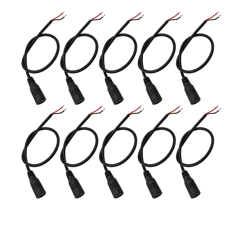 4.0x1.7mm DC Male Female Jack Wire Connector 4.0mm x 1.7mm DC Power Plug Socket Extension Cable for CCTV Camera LED Strip Light