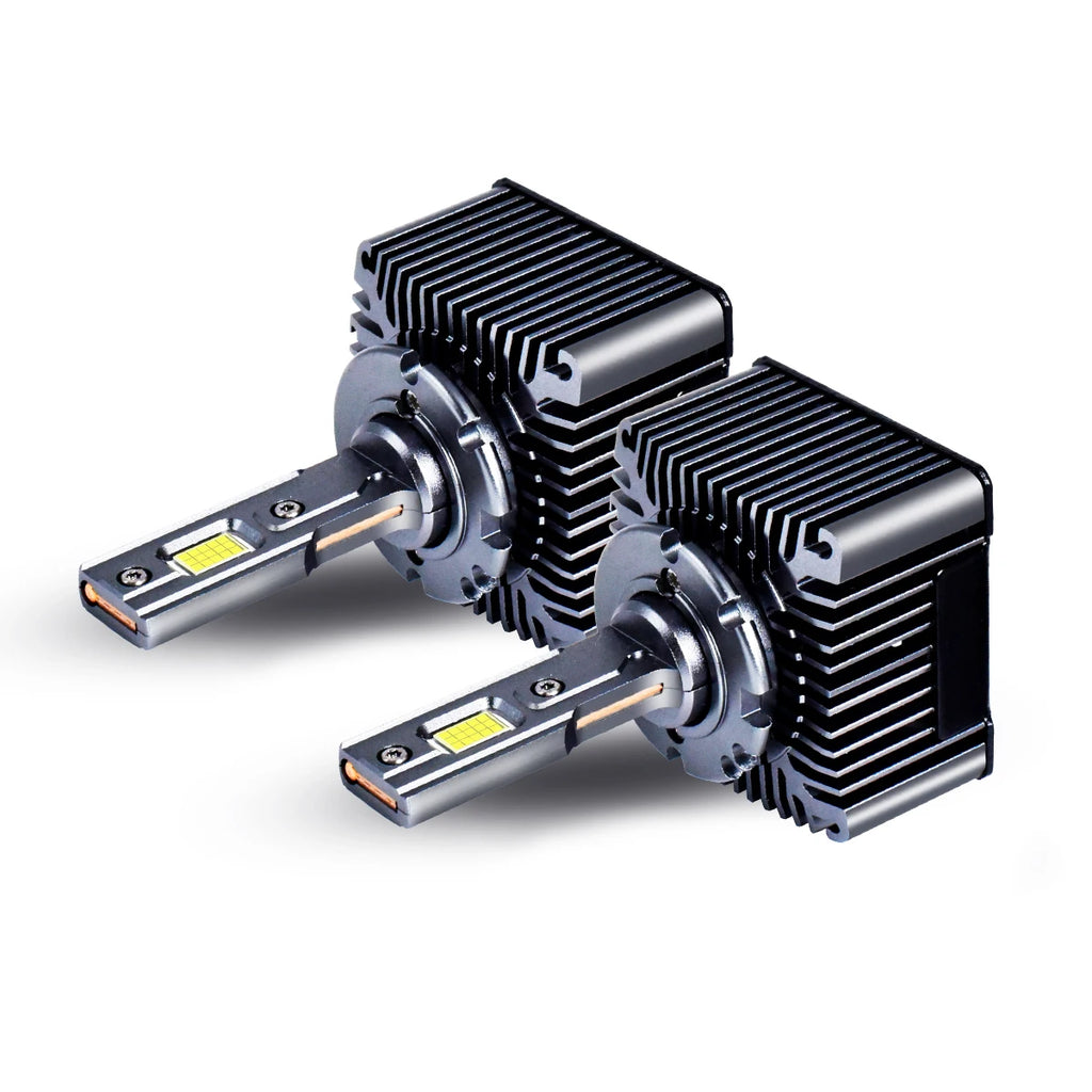 2PCS LED Headlight Bulbs D1S D2S D3S D4S D8S 6000K Plug and Play Replace for Factory Car Lights