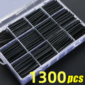 1300/127Pcs Heat Shrink Tube Sleeving Tubing Assortment Kit 