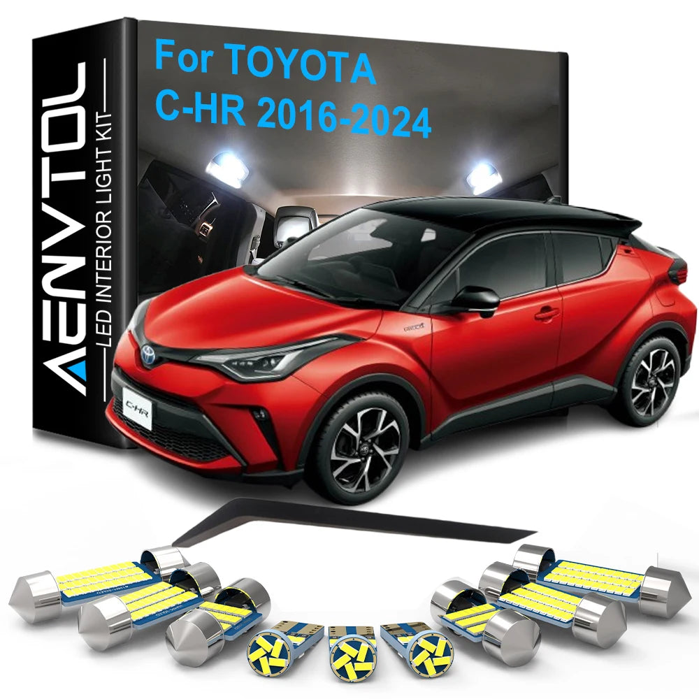 10pcs Car LED Interior Lights Canbus For Toyota C-HR 2016 20