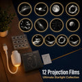 USB Starry Sky Projector Touch Dimmable Memory 3/6/12 Films 