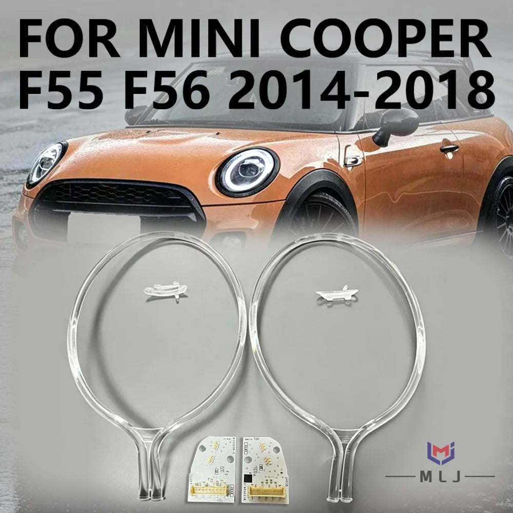 Angel Eye LED DRL Light Guide Strip Tube Board Daytime Running Light Chip Headlight Parts for MINI F55 F56