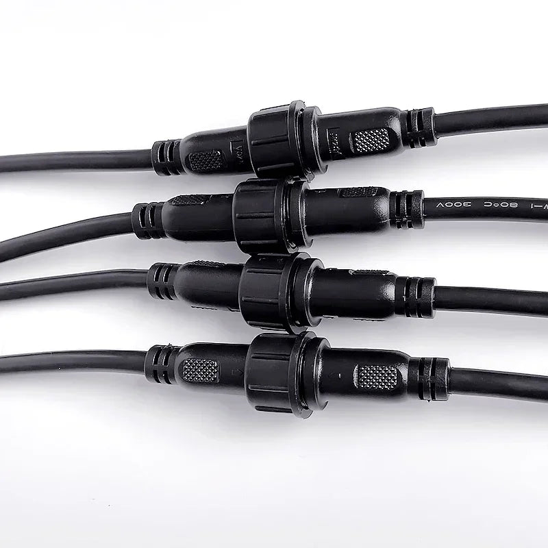 5/20Pcs M16 Waterproof 2 3 4 5 Pin IP65 Cable Wire Plug for 